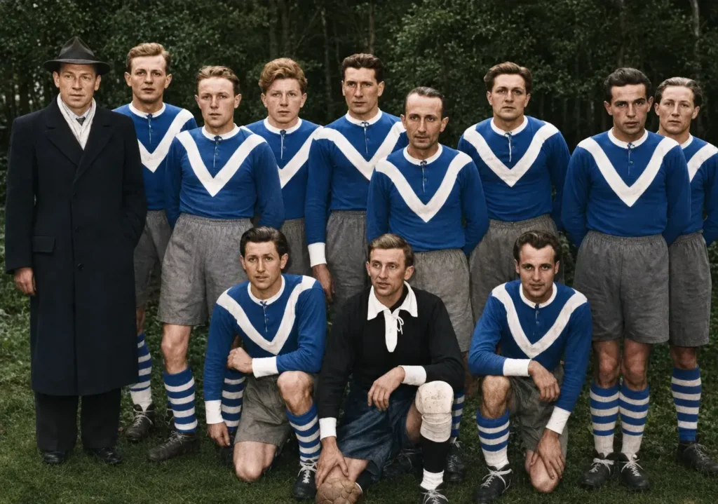1953 Meistermannschaft Fussball Herren Bezirksliga Tsv Heidenau