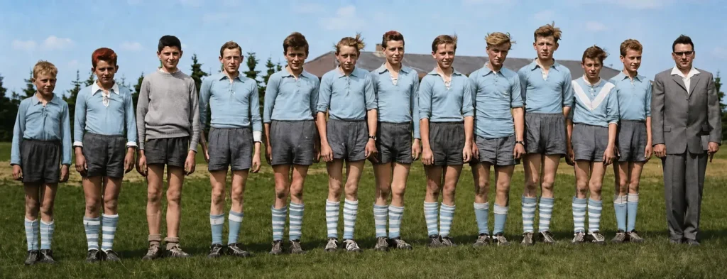 1961 B Fussball Jugendmannschaft Des Tsv Heidenau