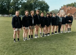 1974 Team Feuerwehr Auf Dem Sportplatz Duden Tsv Heidenau