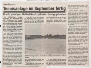 1985 07 31 Tennisanlage Im September Fertig