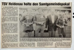 1986 06 08 Tsv Heidenau Holte Den Samtgemeindepokal