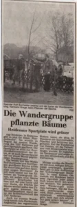 1988 03 21 Die Wandergruppe Pflanzte Baeume