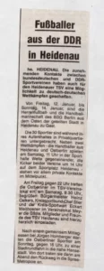 1990 01 10 Fussballer Aus Der Ddr In Heidenau