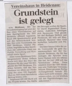1998 07 03 Grundstein Ist Gelegt