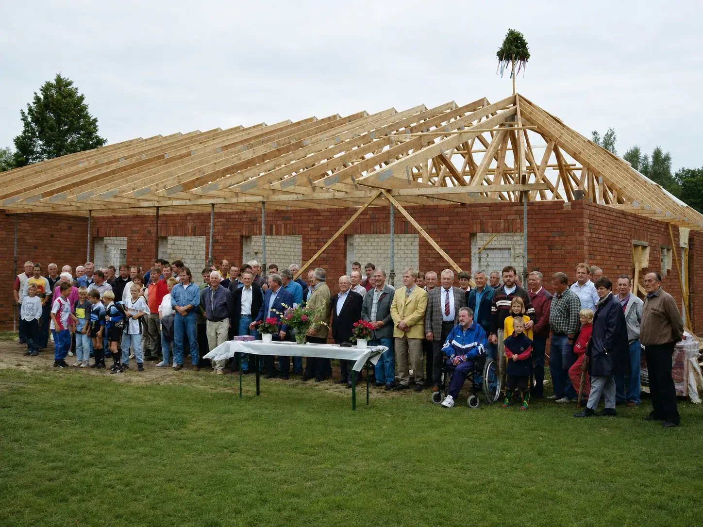 1998 1999 Richtfest Vereinshaus Tsv Heidenau