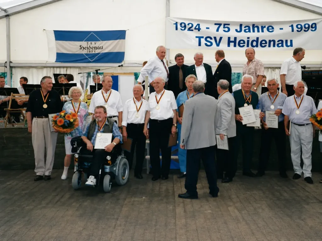 1999 Ehrungen 50 Und 60 Jahre Im Tsv Heidenau