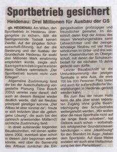 2001 05 12 Sportbetrieb Gesichert