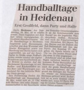 2001 05 18 Handballtage In Heidenau
