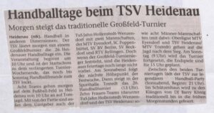 2001 05 23 Handballtage Beim Tsv Heidenau