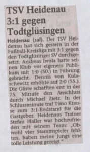 2001 08 16 Tsv Heidenau 31 Gegen Todtgluesingen