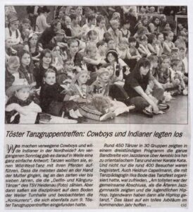 2003 05 08 Toester Tanzgruppentreffen Cowboys Und Indianer Legten Los