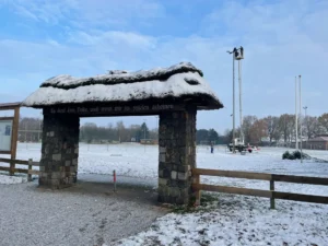2024 Tsv Heidenau Neue Flutlichtanlage Mit Schnee Am Tor