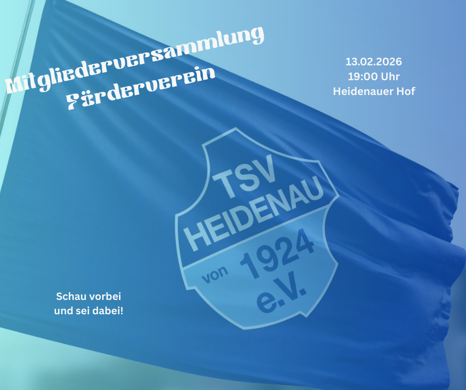 Mitgliederversammlung Förderverein