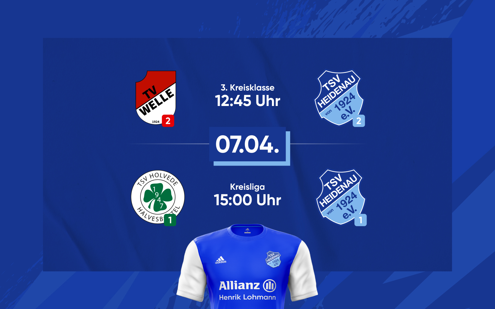Unterstütze Blau💙 im Fußball-Doppel-Derby am Sonntag ...