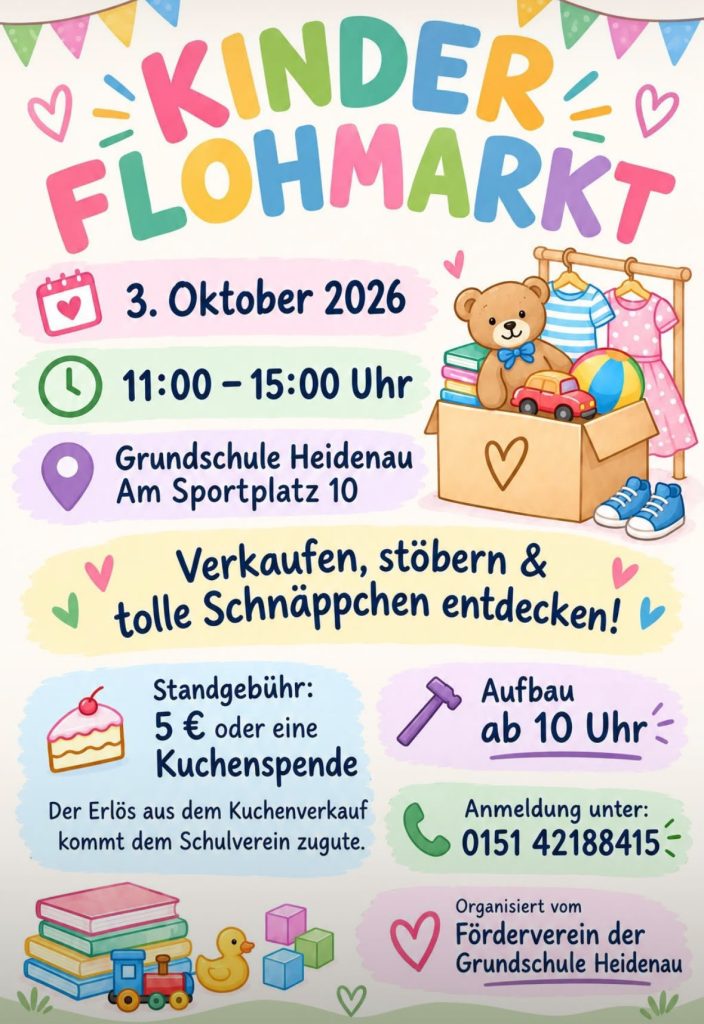 Gs Heidenau Flohmarkt 2026 Flyer