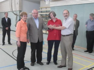 Mehrzweck Sporthalle Heidenau Schluessel Uebergabe 2010 4