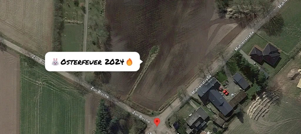 Osterfeuer 2024 Heidenau Karte