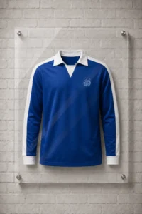 Tsv Heidenau 1970 Tracht Herren Fussball Blau Weiss Glaenzend