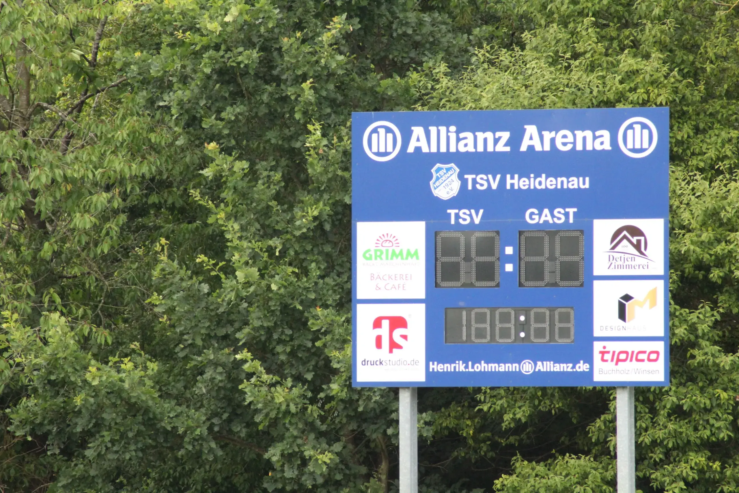 Tsv Heidenau Digitale Tafel Allianz Arena