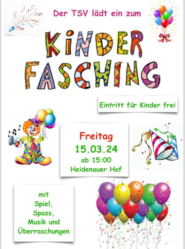 Tsv Heidenau Kinder Fasching 2024