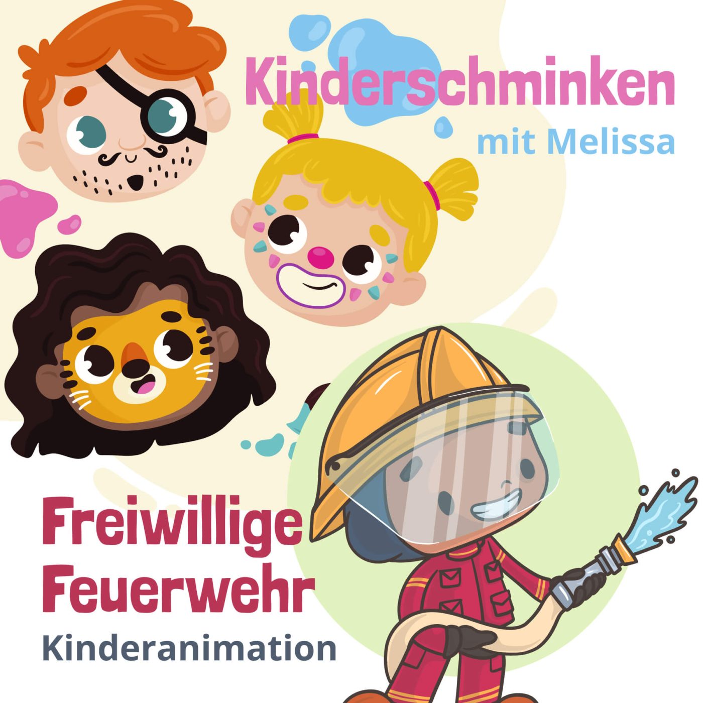 Tsv Heidenau Kinderschminken Feuerwehr Animation Kinder 2024