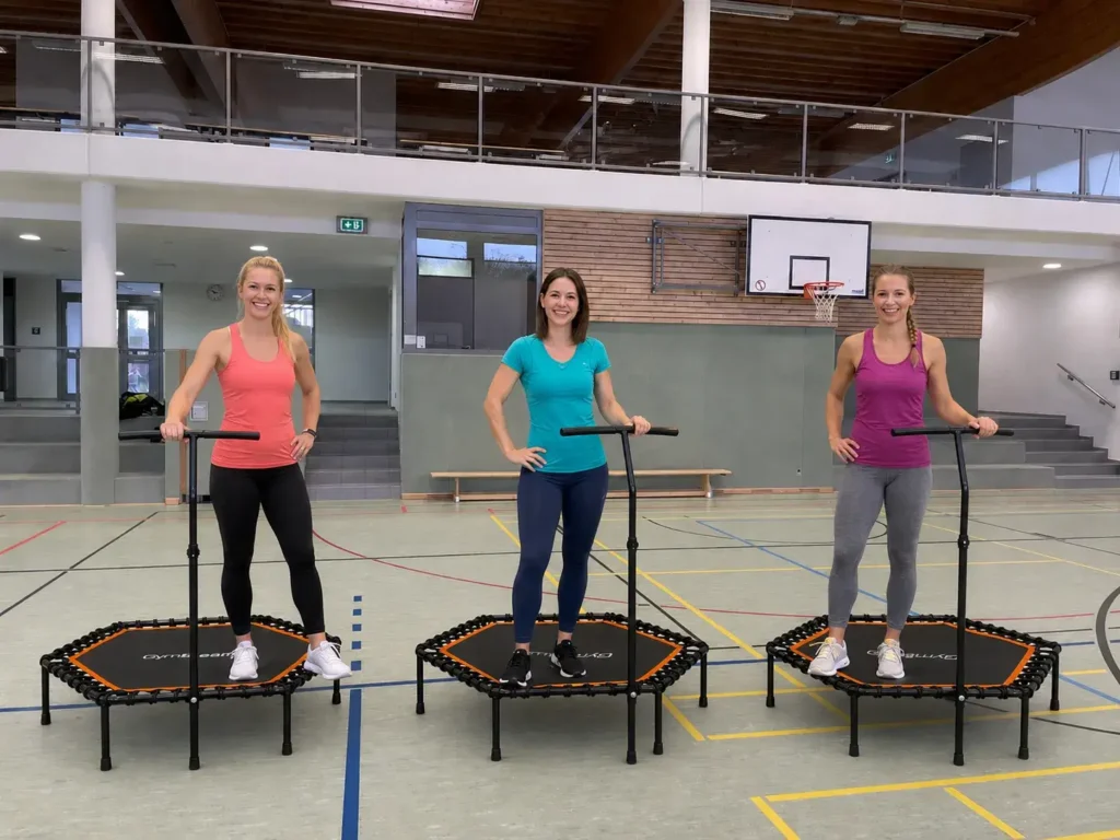 Tsv Heidenau Samtgemeinde Tsotedt Sportangebot Jump Fitness Stehend Auf Dem Trampoline