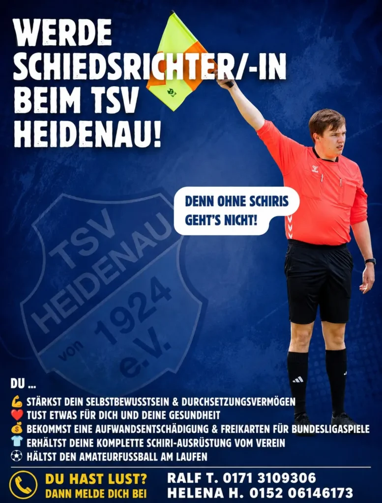 Tsv Heidenau Schiedsrichter Werbung Flyer
